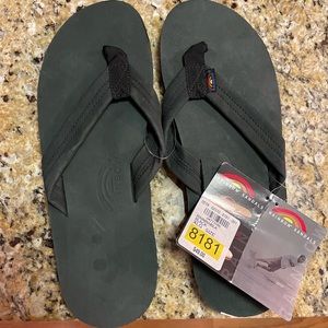 NWT Rainbow Flip-Flops Sz XL
